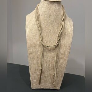 Suede Straps Necklace